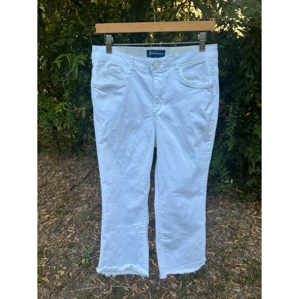 Womens Size 10 White Stretch Democracy Jeans “Ab”solution Technology